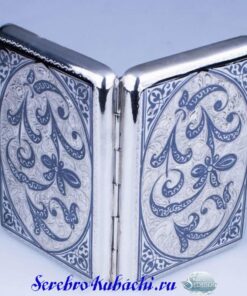 кубачинский серебряный портсигар