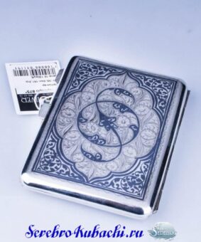 портсигар из серебра кубачи