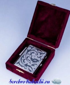 недорогой серебряный портсигар