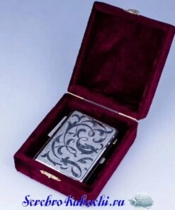 недорогой серебряный портсигар