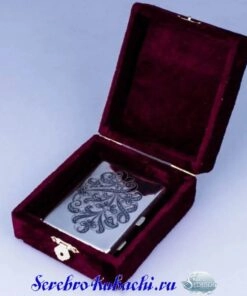 серебряный портсигар кубачи