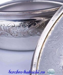 серебряная тюрина блюдо для горячего