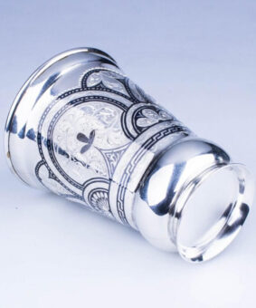 серебряный стакан Кубачи