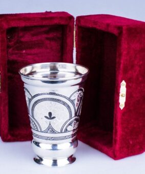серебряный стакан Кубачи