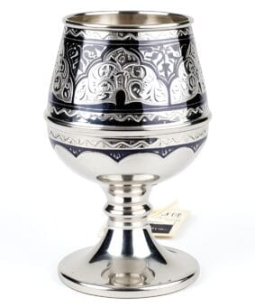 серебряный винный бокал