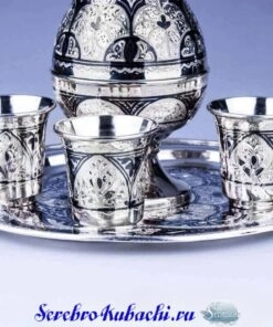 Alternative view of Серебряный набор для водки