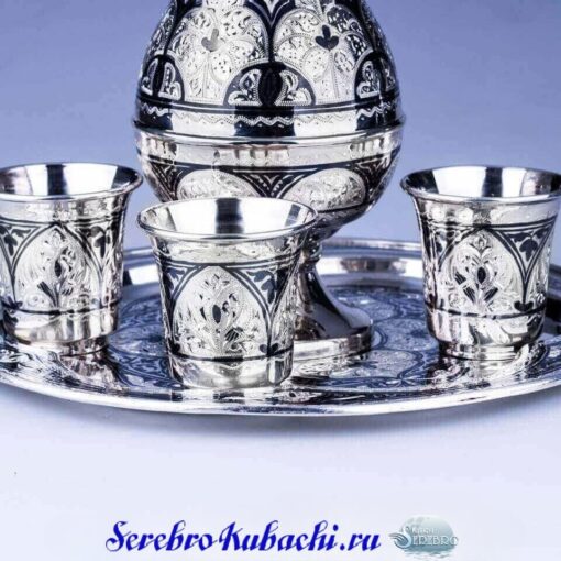 Alternative view of Серебряный набор для водки