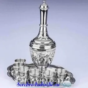 водочный серебряный сервиз