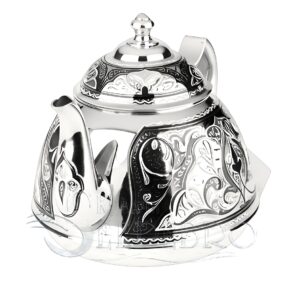 серебряный заварной чайник