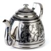 серебряный заварочный чайник