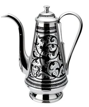 Серебряный заварочный кофейник