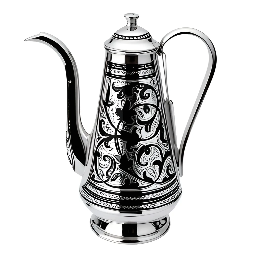 Серебряный заварочный кофейник 1 Серебряный заварочный кофейник