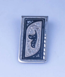 серебряный зажим для денег