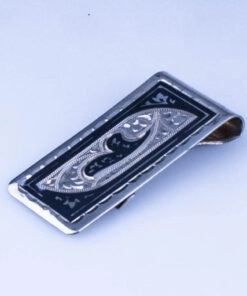 серебряный зажим для денег