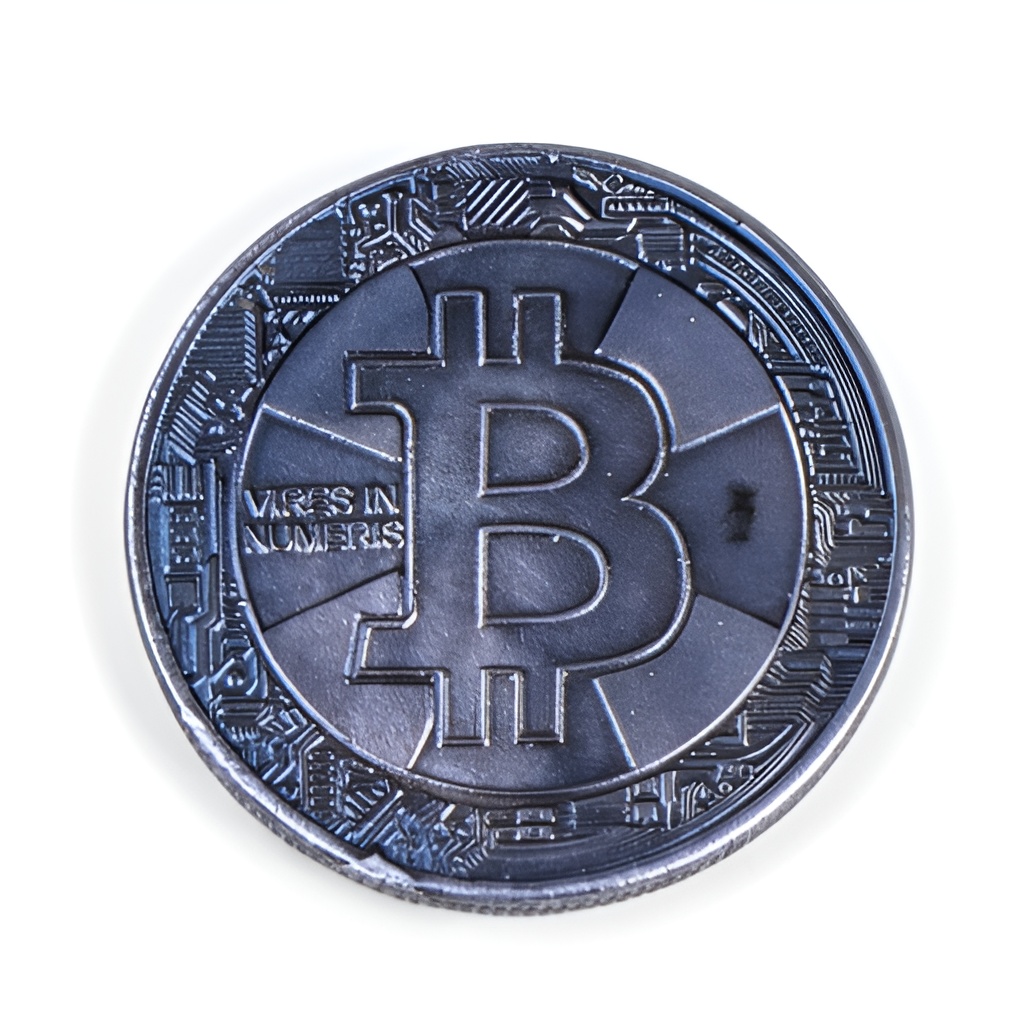 Сувенирная серебряная монета "Биткоин" 1 сувенирная серебряная монета биткоин