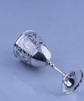 бокал серебряный с монограммой