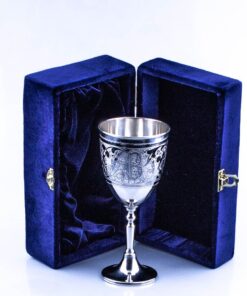 бокал из серебра с монограммой