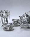 серебряный чайный набор кубачи