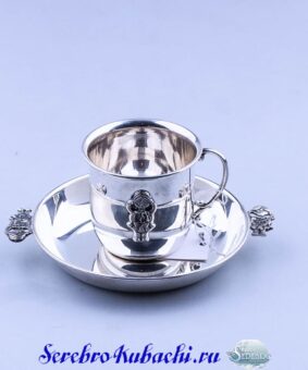 Детский серебряный набор "Девочка" 2