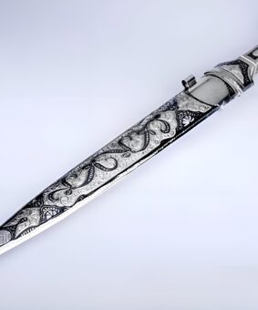 серебряный кубачинский кинжал