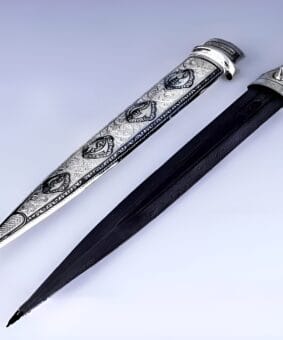 Серебряный кубачинский кинжал "Классика" 5 серебряный кубачинский кинжал