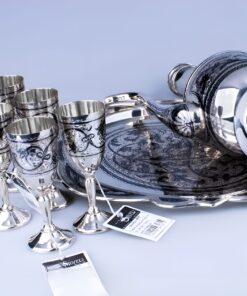 серебряный коньячный сервиз