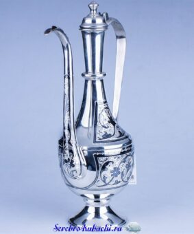 серебряный коньячный кувшин