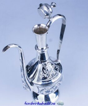 коньячный серебряный кувшин