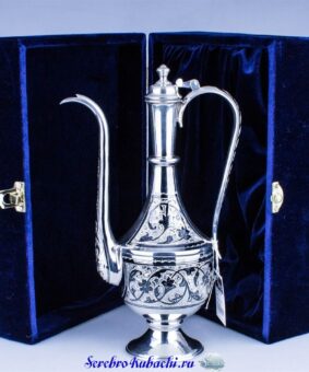 коньячный серебряный кувшин