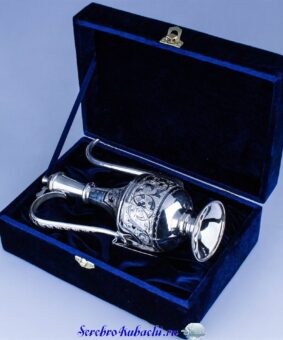 коньячный серебряный кувшин