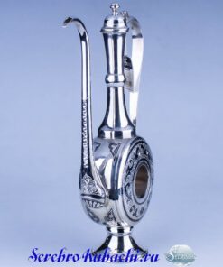Оригинальный кувшин кубачи "Кумган" 5 серебряный кувшин с крышкой