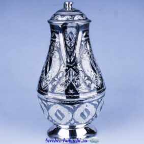 серебряный кувшин для воды кубачи