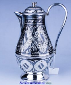 серебряный кувшин для воды кубачи