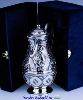 серебряный кувшин кубачи