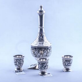 серебряный набор для алкоголя