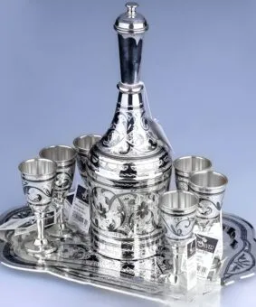 серебряный набор для водки