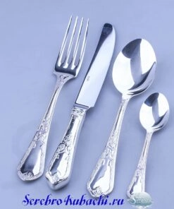Alternative view of Серебряный столовый набор эгоист