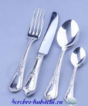 Alternative view of Серебряный столовый набор эгоист