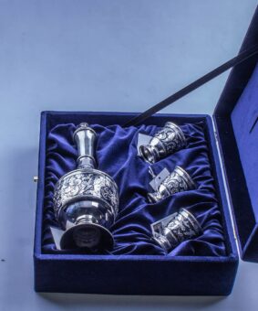 серебряный набор на троих