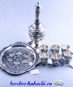 серебряный набор под водку