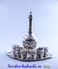 серебряный набор под водку