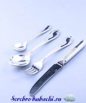 серебряный набор приборов