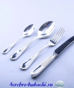 набор столовых приборов из серебра