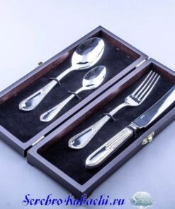 серебряный набор приборов