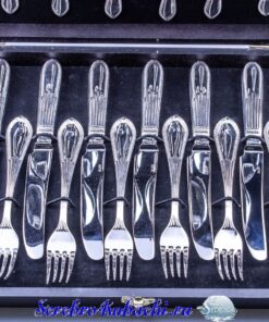 Набор столовых приборов из серебра 21 набор столовых приборов из серебра