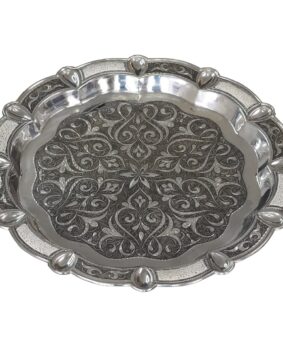 серебряный поднос