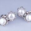 Серебряные серьги 3 серебряные серьги с жемчужиной