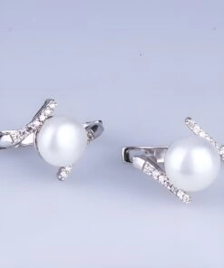 серьги с жемчугом серебро