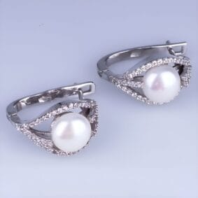 серьги женские серебряные
