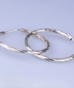 серебряные серьги конго